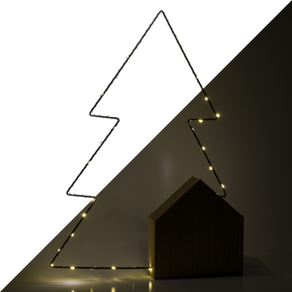 Lumineo Kerstboom op voet | Lumineo | 35 x 47 cm (34 leds, 5-punts, Binnen) 487113 K150304015 - 1