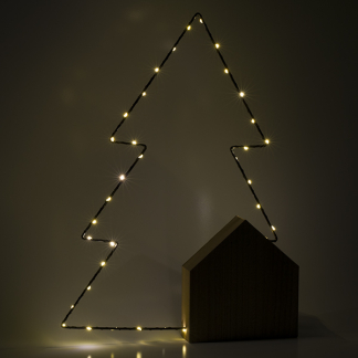 Lumineo Kerstboom op voet | Lumineo | 35 x 47 cm (34 leds, 5-punts, Binnen) 487113 K150304015 - 3