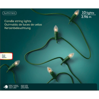 Lumineo Kerstboomverlichting | Kaars | 5.5 meter | Lumineo (10 leds, Binnen/Buiten) 490249 K151000378 - 5