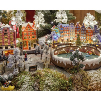 Lumineo Kerstdorp | Amsterdam | Lumineo (45 leds, Bewegend, Muziek) 488029 K151000191 - 3