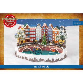 Lumineo Kerstdorp | Amsterdam | Lumineo (45 leds, Bewegend, Muziek) 488029 K151000191 - 4