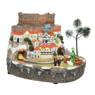 Lumineo Kerstdorp | Athene | Lumineo (29 Micro leds, Bewegend, Muziek) 488027 K150303412 - 2
