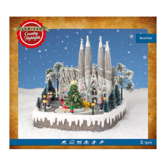 Lumineo Kerstdorp | Barcelona | Lumineo (40 leds. Bewegend, Muziek) 485588 K150303410 - 3