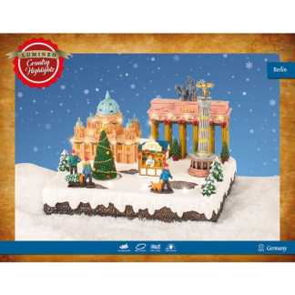Lumineo Kerstdorp | Berlijn | Lumineo (25 leds. Bewegend, Muziek) 488019 K150303422 - 4
