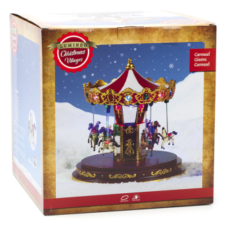 Lumineo Kerstdorp | Lumineo | Carrousel (14 leds, Beweging, Licht, Binnen) 481379 K150303378 - 3