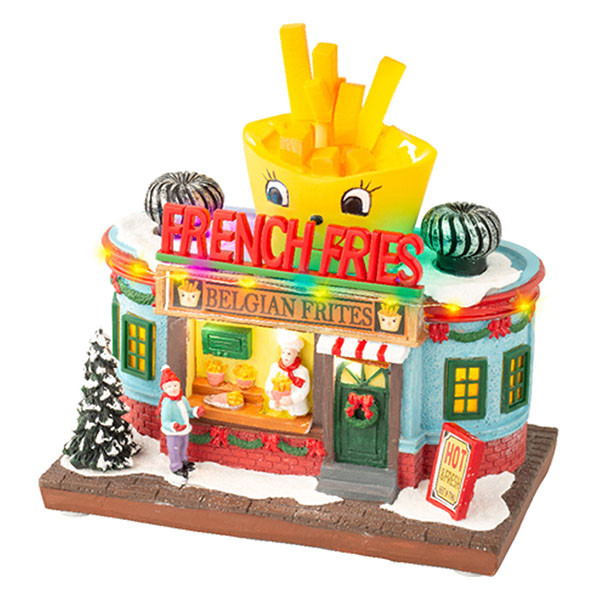 Lumineo Kerstdorp | Lumineo | Eethuisje  (Friettent, 19 leds, Kunststof, Licht, Binnen) 487889 K150303384 - 1