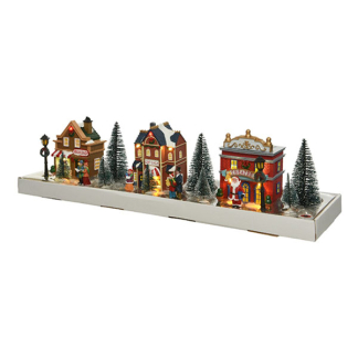 Lumineo Kerstdorp | Lumineo | Huisjes (11 leds, Polyetheen, Licht, Binnen) 485524 K150303380 - 1