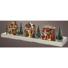 Lumineo Kerstdorp | Lumineo | Huisjes (11 leds, Polyetheen, Licht, Binnen) 485524 K150303380 - 2