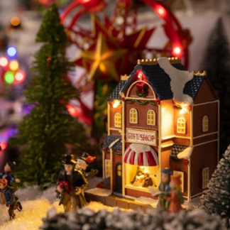 Lumineo Kerstdorp | Lumineo | Huisjes (11 leds, Polyetheen, Licht, Binnen) 485524 K150303380 - 4