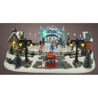 Lumineo Kerstdorp | Lumineo | Schaatsbaan (18 leds, Polyetheen, Beweging, Licht, Muziek, Binnen) 485063 K150303379 - 2