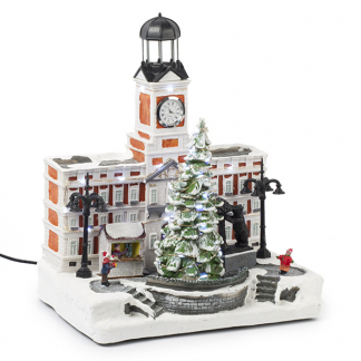 Lumineo Kerstdorp | Madrid | Lumineo (56 Micro leds, Bewegend, Muziek) 485414 K150303408 - 1