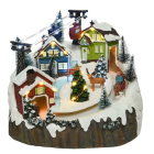 Lumineo Kerstdorp | Noors dorpje | Lumineo (31 Micro LEDs, Bewegend, Muziek) 485434 K150303406 - 2