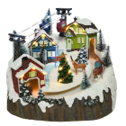 Lumineo Kerstdorp | Noors dorpje | Lumineo (31 Micro leds, Bewegend, Muziek) 485434 K150303406 - 2