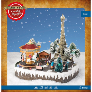 Lumineo Kerstdorp | Parijs | Lumineo (44 leds. Bewegend, Muziek) 485585 K150303409 - 3