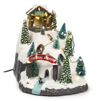 Lumineo Kerstdorp | Skigebied | Lumineo (39 leds, Bewegend) 485648 K151000198 - 1