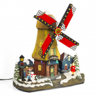 Lumineo Kerstdorp - Windmolen - Lumineo (38 LEDs, Bewegend, Muziek, Binnen) 488156 K151000202 Lumineo Kerstdorp - Windmolen - Lumineo (38 LEDs, Bewegend, Muziek, Binnen) 488156 K151000202