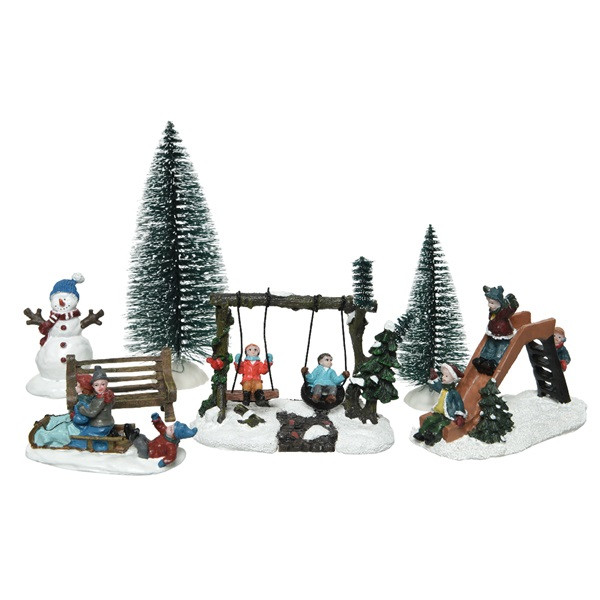 Lumineo Kerstdorp accessoire | Lumineo (Set van 7, Speeltuin) 488169 K150303418 - 2