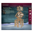 Lumineo Kerstfiguur cadeau | Lumineo | 73 cm (600 leds, Goud, Buiten) 490419 K151001795 - 2