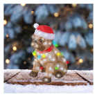 Lumineo Kerstfiguur hond | Lumineo | 42 cm (100 leds, Timer, Binnen/Buiten) 491321 K151001815 - 2