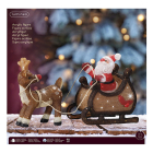 Lumineo Kerstfiguur kerstman met rendier | Lumineo | 47 cm (90 leds, Timer, Binnen/Buiten) 491977 K151001818 - 3
