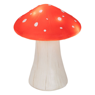 Lumineo Kerstfiguur paddenstoel | Lumineo | 14.5 x 14.5 x 18 cm (Led, Batterijen, Binnen) 480918 K151001756
