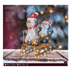 Lumineo Kerstfiguur pinguïns op slee | Lumineo | 56.5 cm (110 leds, Timer, Binnen/Buiten) 491205 K151001812 - 3