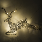 Lumineo Kerstfiguur rendier | 81 x 61 cm (36 LEDs, Wicker, Éénzijdig) 493558 K151000685 - 3