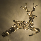 Lumineo Kerstfiguur rendier | 81 x 61 cm (72 LEDs, Wicker, Tweezijdig) 493544 K151000686 - 3
