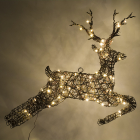Lumineo Kerstfiguur rendier | 81 x 61 cm (72 leds, Wicker, Tweezijdig) 493544 K151000686 - 3