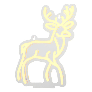Lumineo Kerstfiguur rendier | Lumineo | 18.5 x 6 x 26.5 cm (121 leds, Warm wit, USB, Binnen) 488826 K151001781