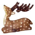 Lumineo Kerstfiguur rendier | Lumineo | 18 x 52 x 56 cm (120 leds, Timer, Acryl, Koud wit, Buiten) 490368 K151001794 - 1