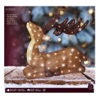 Lumineo Kerstfiguur rendier | Lumineo | 18 x 52 x 56 cm (120 leds, Timer, Acryl, Koud wit, Buiten) 490368 K151001794 - 3