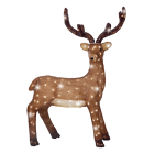 Lumineo Kerstfiguur rendier | Lumineo | 25 x 66 x 86 cm (150 leds, Timer, Acryl, Koud wit, Buiten) 490367 K151001793 - 1
