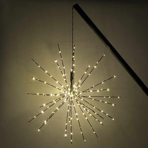Lumineo Kerstfiguur vlaggenstok | Poolster | Ø 60 cm (210 Micro leds, Inclusief stok) 491642 K151000655 - 3