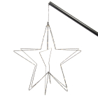Lumineo Kerstfiguur vlaggenstok | Ster | Ø 60 cm (192 Micro LEDs, Inclusief stok) 491640 K151000656 - 2