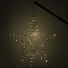 Lumineo Kerstfiguur vlaggenstok | Ster | Ø 60 cm (192 Micro leds, Inclusief stok) 491640 K151000656 - 3