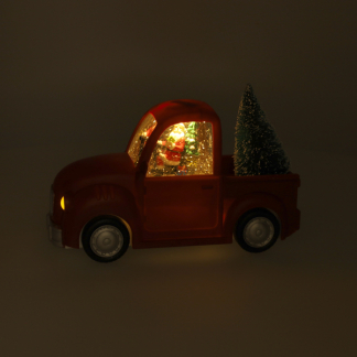 Lumineo Kerstlantaarn auto met kerstman | Lumineo | 14 cm (Led, Batterijen) 480117 K151200173 - 5