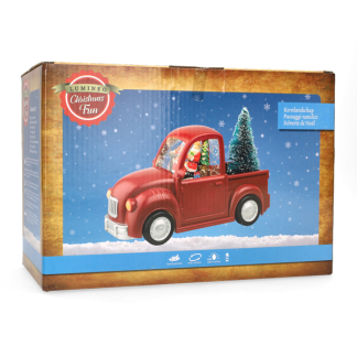 Lumineo Kerstlantaarn auto met kerstman | Lumineo | 14 cm (Led, Batterijen) 480117 K151200173 - 6