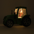 Lumineo Kerstlantaarn tractor met kerstman | Lumineo | 17 cm (Led, Muziek, Batterijen) 488729 K151200174 - 5