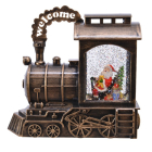 Lumineo Kerstlantaarn trein met kerstman | Lumineo | 23 cm (LED, Batterijen) 485765 K151000096 - 2
