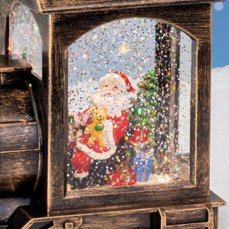 Lumineo Kerstlantaarn trein met kerstman | Lumineo | 23 cm (Led, Batterijen) 485765 K151000096 - 3