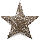 Lumineo Kerstster met verlichting | 79 x 76 cm (96 leds, Wicker, Tweezijdig) 493541 K151000688 - 6