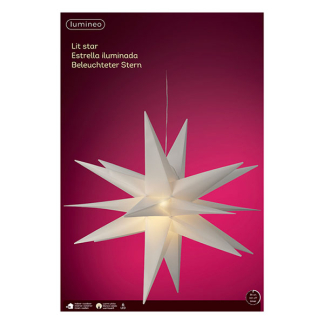 Lumineo Kerstster met verlichting | Lumineo | Ø 75 cm (6 leds, Timer, Binnen/Buiten) 490723 K151200167 - 3
