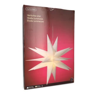 Lumineo Kerstster met verlichting | Lumineo | Ø 75 cm (6 leds, Timer, Binnen/Buiten) 490723 K151200167 - 4