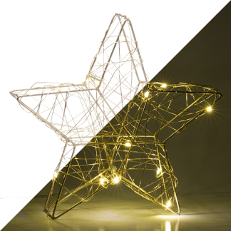 Lumineo Kerstster met verlichting | Lumineo | 20 x 19 cm (15 Micro leds, Binnen) 486662 K151000666