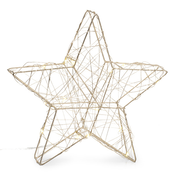 Lumineo Kerstster met verlichting | Lumineo | 20 x 19 cm (15 micro leds, Binnen) 486662 K151000666 - 5
