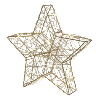 Lumineo Kerstster met verlichting | Lumineo | 20 x 19 cm (15 micro leds, Binnen) 486662 K151000666 - 7