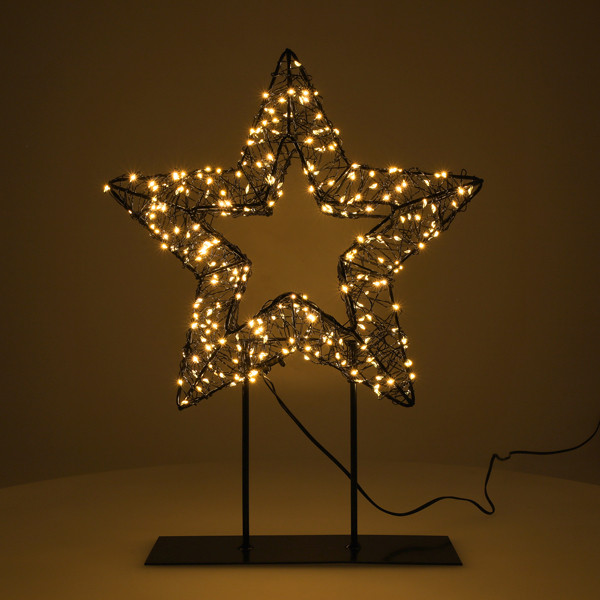 Lumineo Kerstster met verlichting | Lumineo | 6 x 28 x 37 cm (300 leds, Op standaard, Timer, Netstroom, Binnen/Buiten) 490627 K151001801 - 2