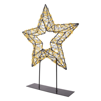Lumineo Kerstster met verlichting | Lumineo | 7 x 38 x 47 cm (500 leds, Op standaard, Timer, Netstroom, Binnen/Buiten) 490628 K151001802