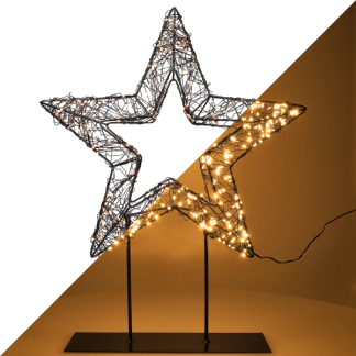 Lumineo Kerstster met verlichting | Lumineo | 7 x 38 x 47 cm (500 leds, Op standaard, Timer, Netstroom, Binnen/Buiten) 490628 K151001802